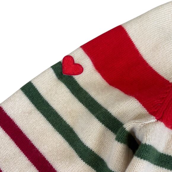VTG Brooks Brothers Red Fleece Striped Wool Sweater Academia Preppy Sailor Multi - Picture 3 of 8